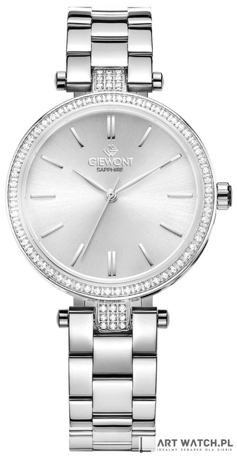 Zegarek Damski Giewont Sapphire Srebrny GW9890-B1