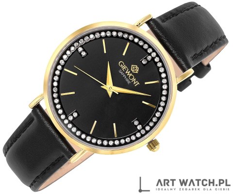 Zegarek Damski Giewont Sapphire Złoto Czarny GW5390-A4