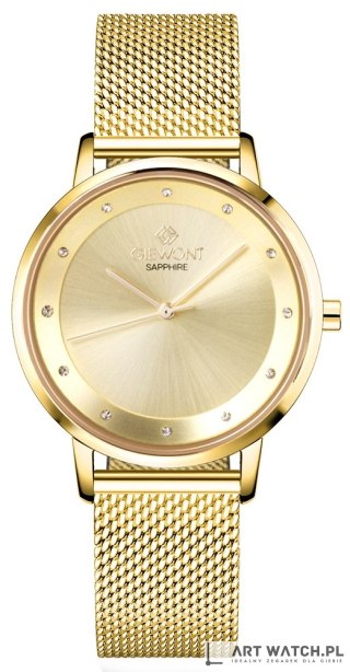 Zegarek Damski Giewont Sapphire Złoty GW4130-B2