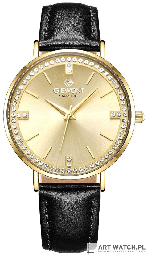 Zegarek Damski Giewont Sapphire Złoty GW5390-A2