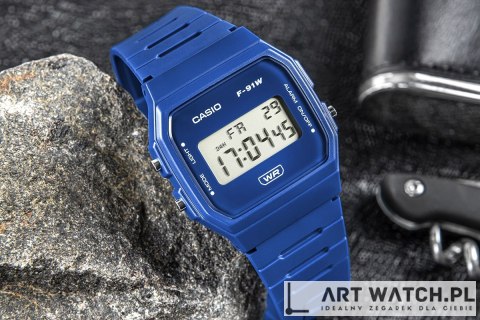 Zegarek CASIO Unisex F-91WB-2A1EF + BOX