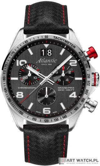 Zegarek Męski Atlantic Grand Prix Chrono 55463.41.65 + BOX