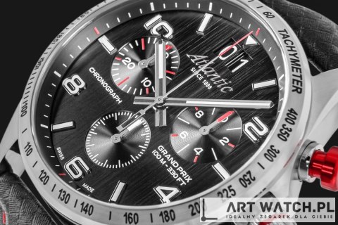 Zegarek Męski Atlantic Grand Prix Chrono 55463.41.65 + BOX