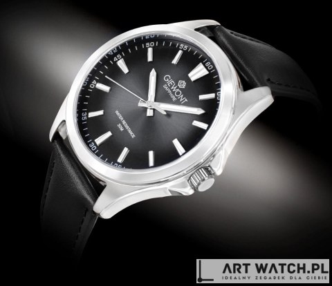 Zegarek Męski Giewont Elegance Sapphire Czarny GW5160-A2