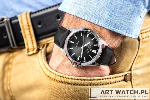 Zegarek Męski Giewont Elegance Sapphire Czarny GW5160-A2