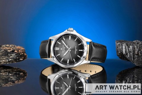 Zegarek Męski Giewont Elegance Sapphire Czarny GW5160-A2