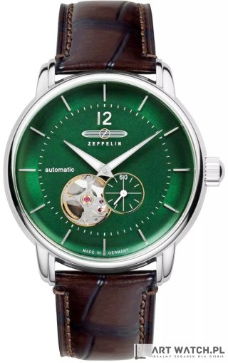 Zegarek Męski ZEPPELIN LZ120 Open Heart Automatic 8166-4 + BOX