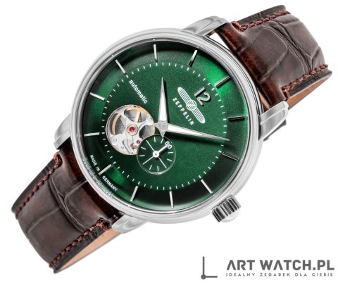 Zegarek Męski ZEPPELIN LZ120 Open Heart Automatic 8166-4 + BOX
