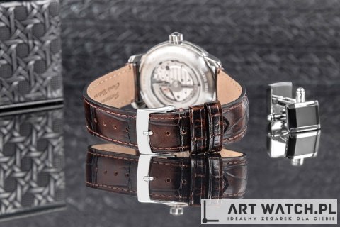 Zegarek Męski ZEPPELIN LZ120 Open Heart Automatic 8166-4 + BOX