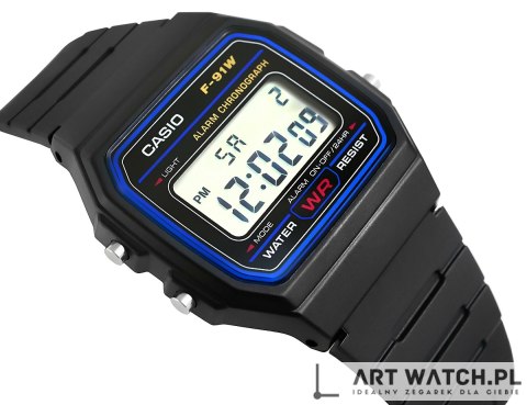 Zegarek Męski CASIO F-91W-1YEG + BOX