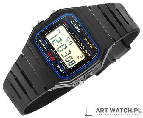 Zegarek Męski CASIO F-91W-1YEG + BOX