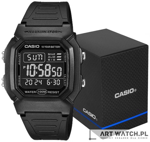 Zegarek Męski CASIO W-800H-1BVES + BOX