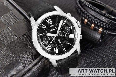Zegarek Męski FOSSIL Grant Leather FS4812 + BOX