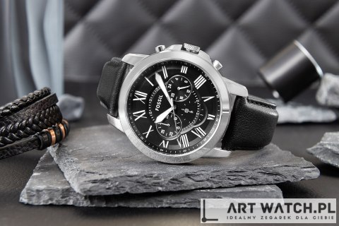 Zegarek Męski FOSSIL Grant Leather FS4812 + BOX