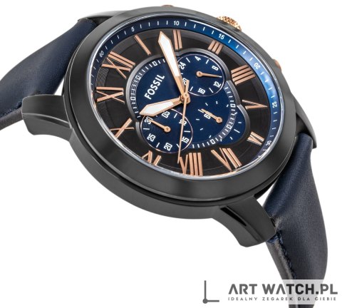 Zegarek Męski FOSSIL Grant Leather FS5061 + BOX