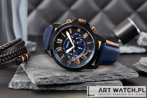 Zegarek Męski FOSSIL Grant Leather FS5061 + BOX