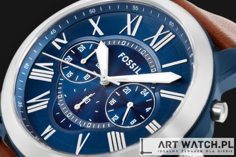 Zegarek Męski FOSSIL Grant Leather FS5151 + BOX