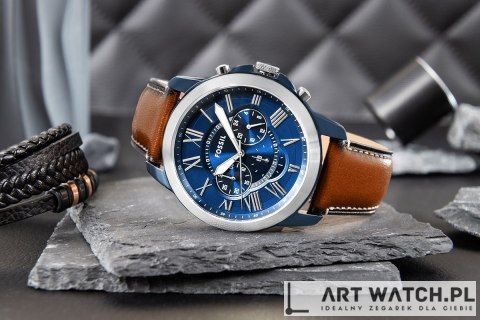 Zegarek Męski FOSSIL Grant Leather FS5151 + BOX