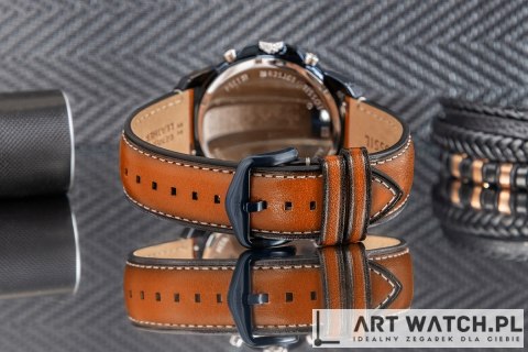 Zegarek Męski FOSSIL Grant Leather FS5151 + BOX